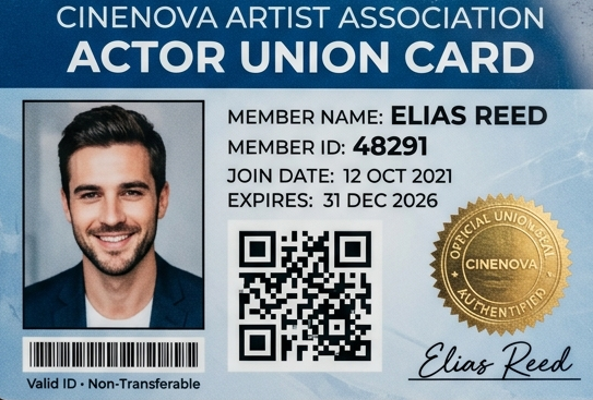Cinenova Official Actor Card